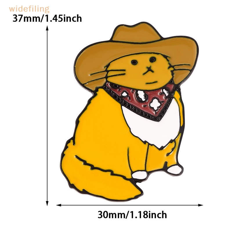 Trâm Cài Áo Hình Mèo Dễ Thương Sáng Tạo Phong Cách Cao Bồi Phương Tây Dành Cho Nữ