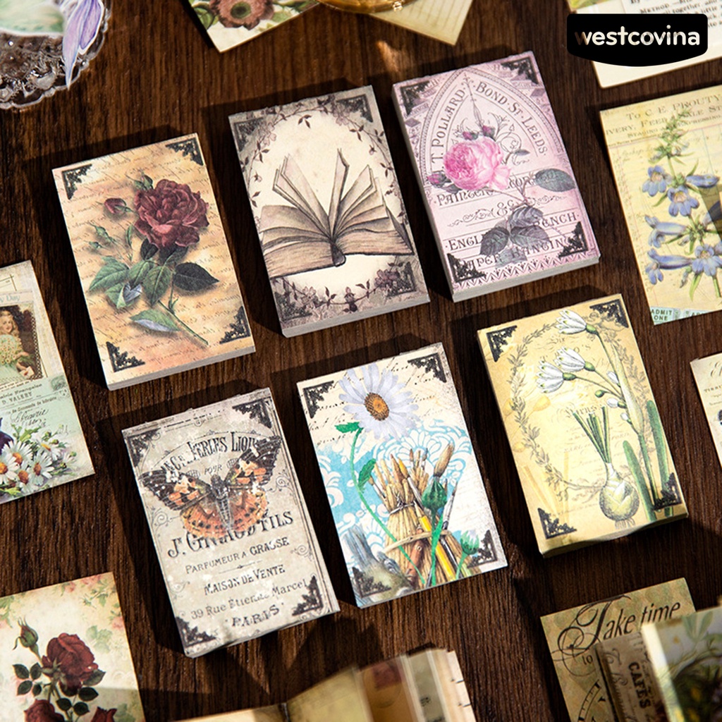 [WSTN]✎Sách Chắp Vá Họa Tiết Hoa Cổ Điển Giàu Có Thân Thiện Với Môi Trường