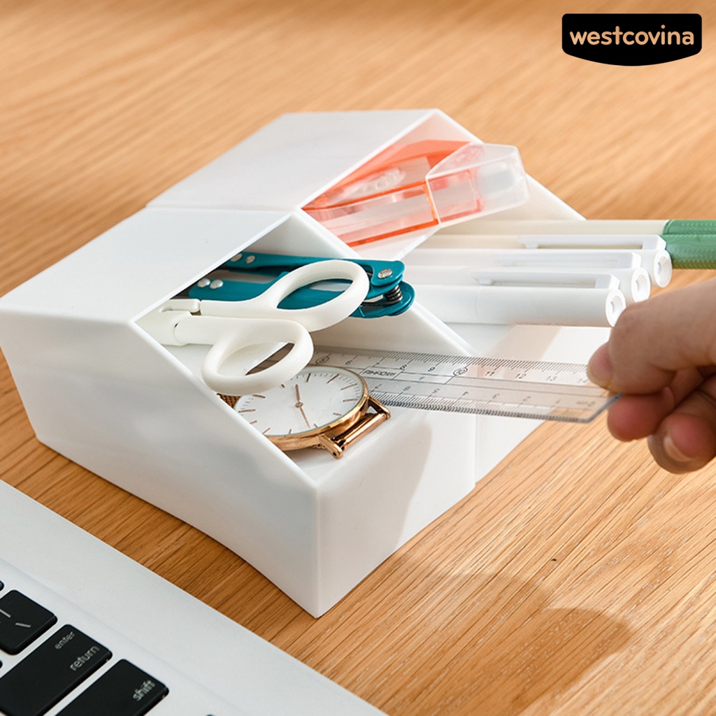 [WSTN]✎Hộp Đựng Cọ Trang Điểm Sức Chứa Lớn Tiết Kiệm Không Gian