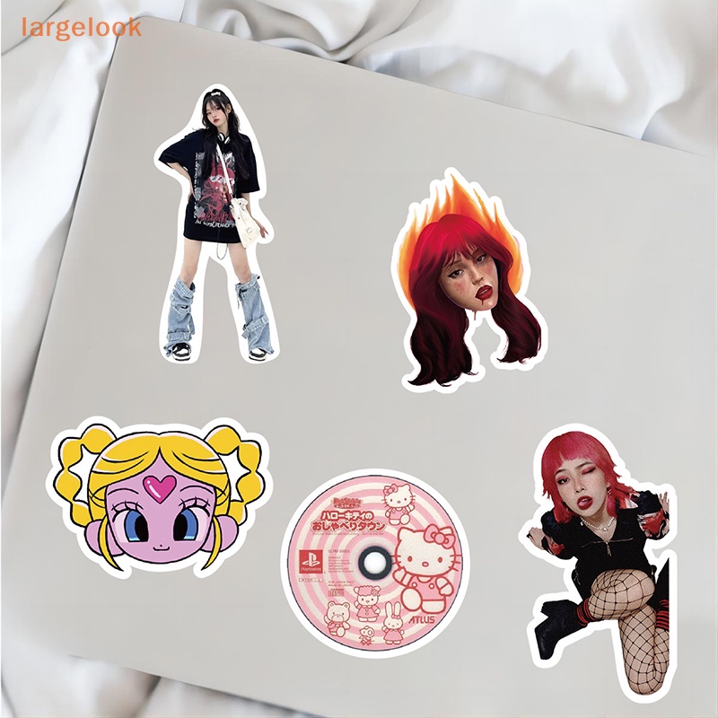 Bộ 53 Miếng Dán Y2K VSCO 90s Phong Cách Harajuku Vintage Dễ Thương Trang Trí Sổ Tay / Xe Máy / Laptop