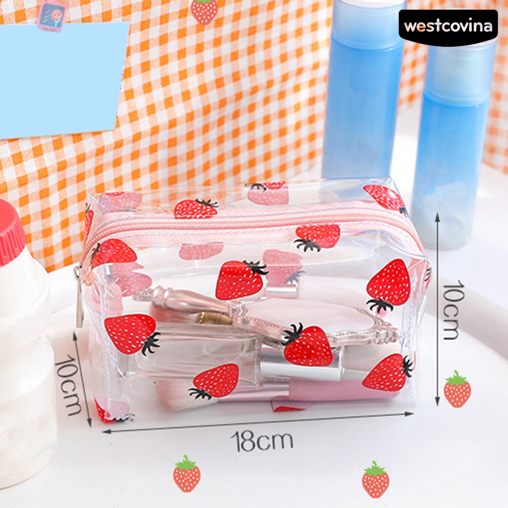 [WSTN] [WSTN]✎Túi Đựng Bút Bằng PVC Chống Nước Sức Chứa Lớn In Họa Tiết Dễ Thương Đa Ứng Dụng