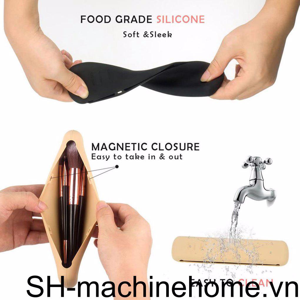 Túi Đựng Cọ Trang Điểm Nhỏ Gọn Dễ Vệ Sinh Dễ Dàng Mang Theo