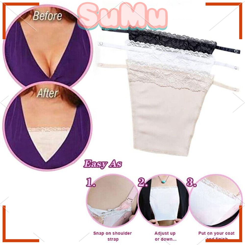 SUMU Mock Áo Yếm Hai Dây Có Kẹp Vỏ Ngoài Ngăn Ngừa Nudity Tháo Gỡ Nhanh