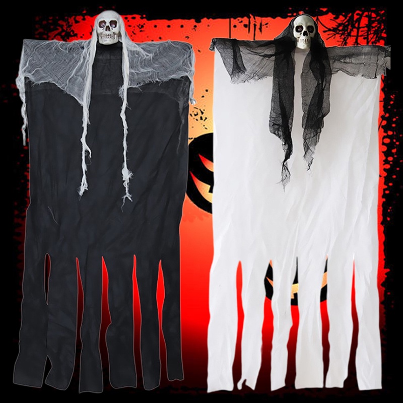 Bộ Xương Trắng Đen Treo Trang Trí Halloween 2020 100cm