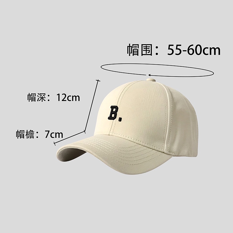 Mũ Lưỡi Trai Cứng Thêu Chữ Phong Cách Hàn Quốc Thời Trang Xuân Hè Cho Nữ