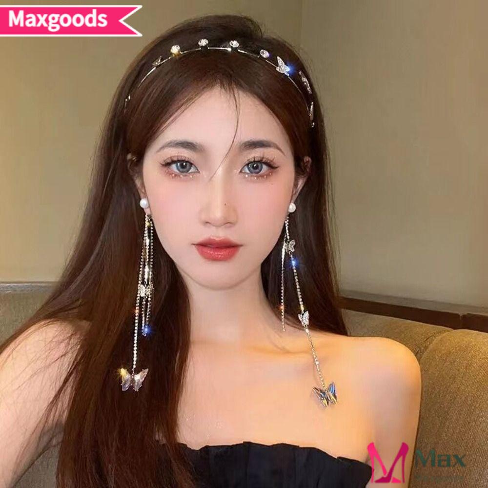 MAXG Băng Đô Cài Tóc Đính Pha Lê