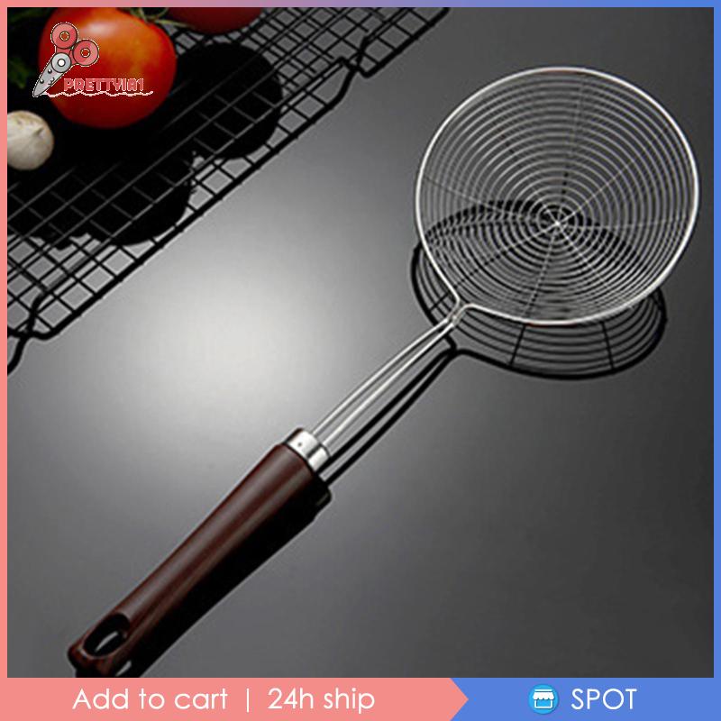 Vá Lưới Vớt Mì Bằng Thép Không Gỉ Tiện Dụng Cho Nhà Bếp