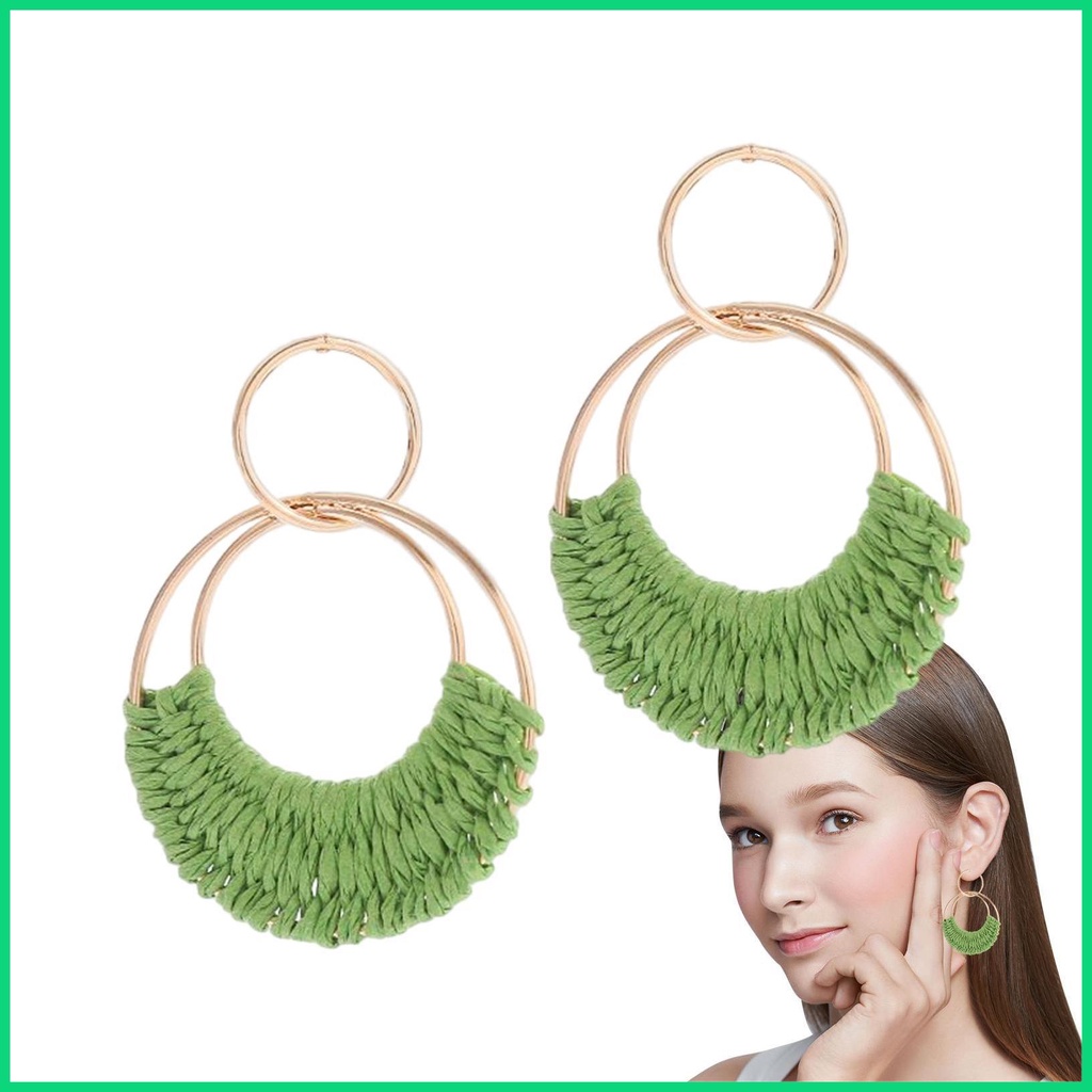 Đôi Khuyên Tai Dáng Dài Phong Cách Boho Thời Trang Mùa Hè Cho Nữ