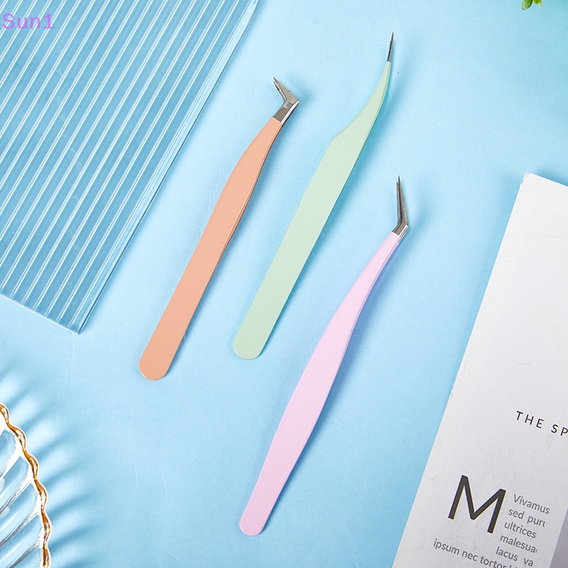 1 Nhíp Gắn Mi Giả Bằng Thép Không Gỉ Chống Tĩnh Điện Độ Chính Xác Cao