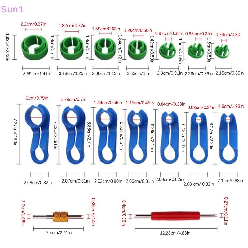 Sun1 > Bộ Dụng Cụ Ngắt Kết Nối Dây Nhiên Liệu Xe Hơi Tháo Lắp Nhanh