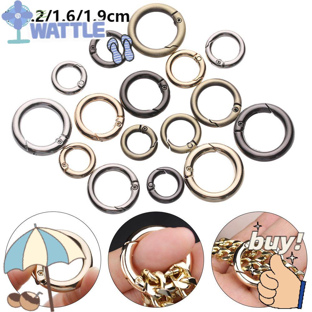 WTTLE Set 10 Móc Khóa Túi Xách Hình Tròn Bằng Hợp Kim Kẽm Chất Lượng Cao