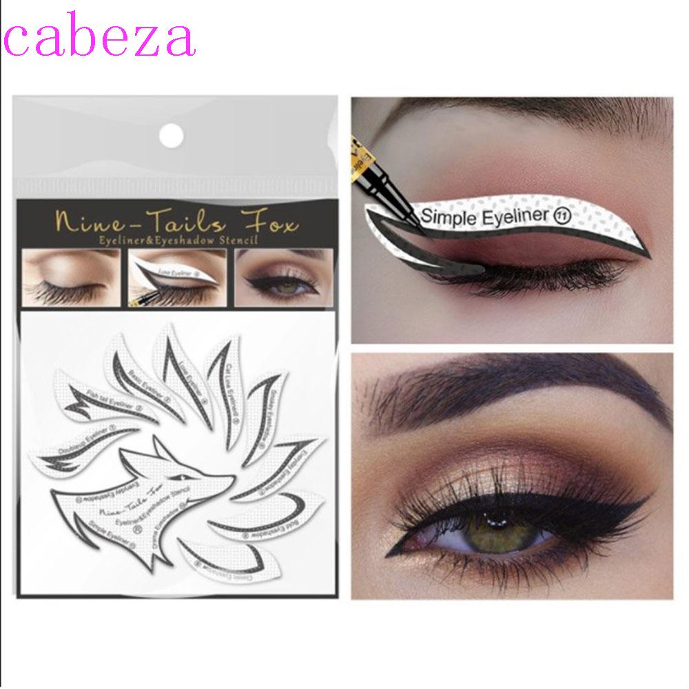 CABEZA Khuôn Mẫu Hỗ Trợ Kẻ Mắt Trang Điểm Tiện Lợi Dành Cho Nữ