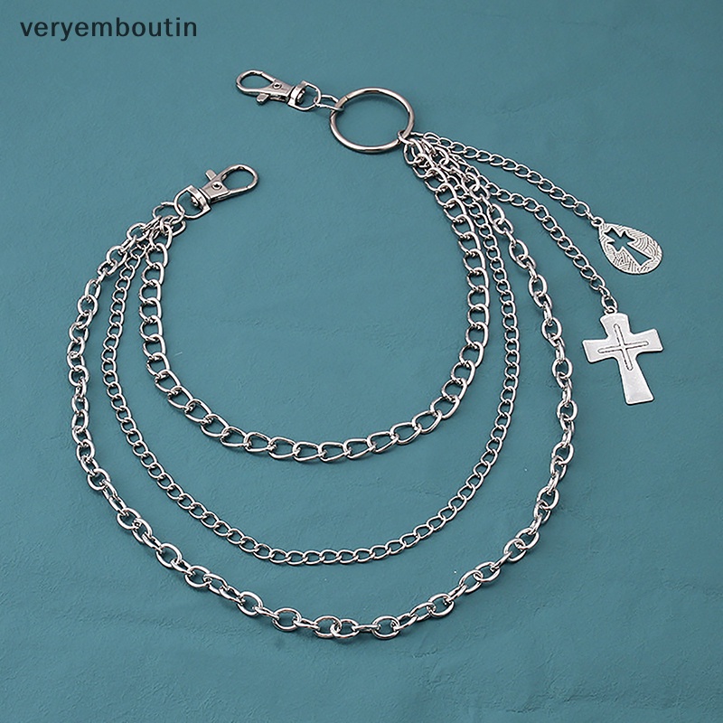 Dây Xích Kim Loại Nhiều Lớp Đeo Thắt Lưng Quần Jean Phong Cách Punk Cá Tính Cho Nữ