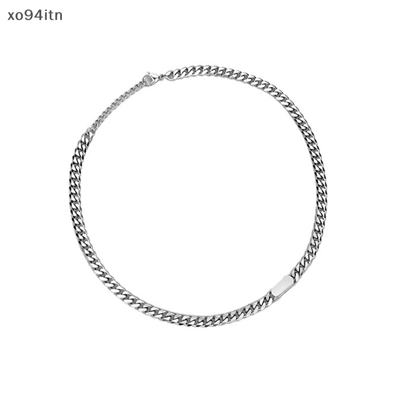 Vòng Cổ Bằng Thép Titan Mặt Đơn Giản Phong Cách Hip Hop