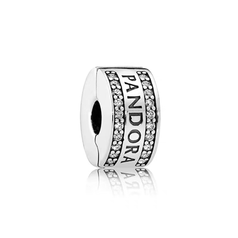 Khóa An Toàn Mạ Bạc 925 Hình Logo Pav Line DIY