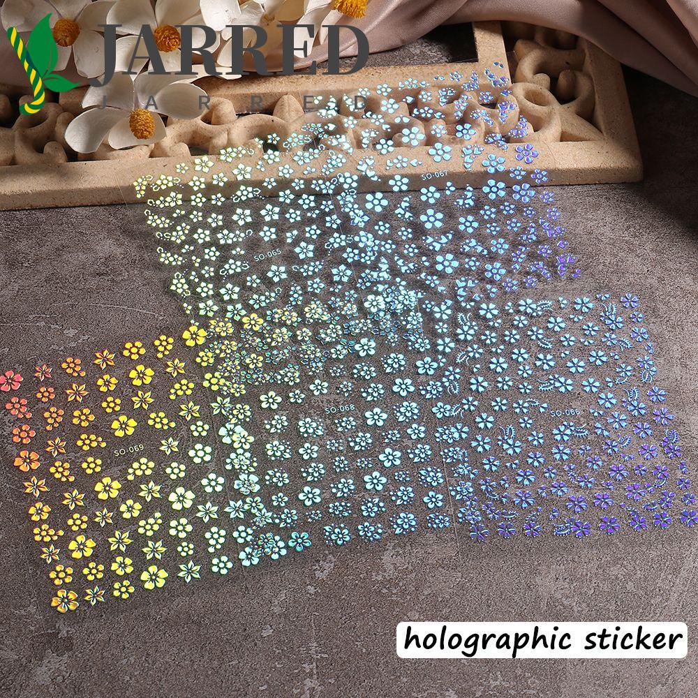 JARRED Miếng Dán Trang Trí Móng Tay Hình Hoa Thời Trang Xuân Hè DIY