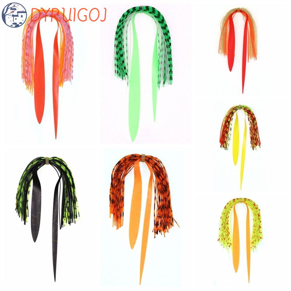 DYRUIDOJ Mồi Câu Cá Giả Bằng Silicone Lụa Nhiều Màu Sắc