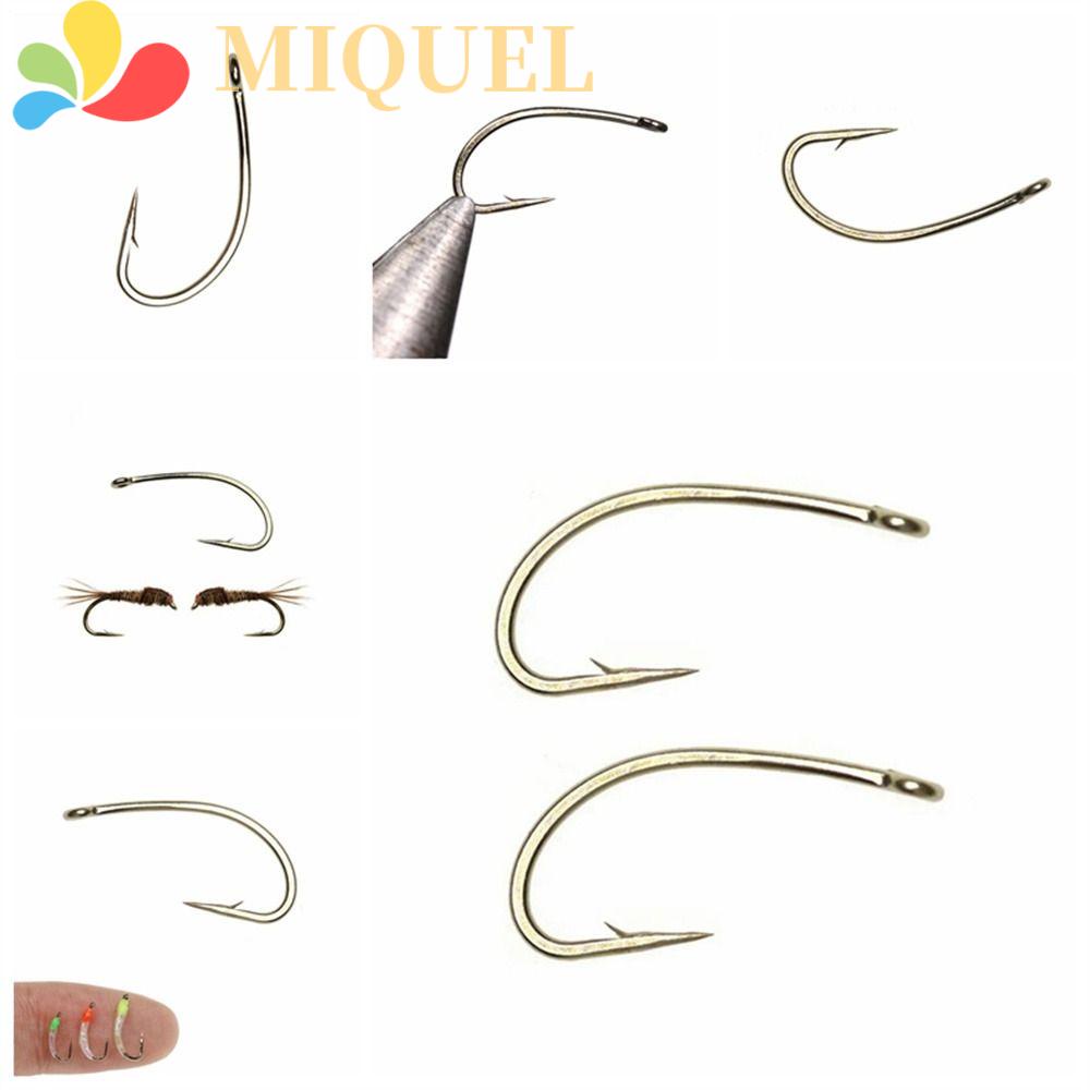 MIQUEL Set 50 Lưỡi Câu Cá Thân Dài Bằng Thép Carbon Cao Cấp # 12 # ~ 22 #