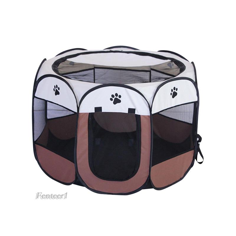 Lều Hình Bát Giác Trọng Lượng Nhẹ Gắn Cửa Có Thể Gấp Gọn Cho Thú Cưng Chó Mèo Thỏ