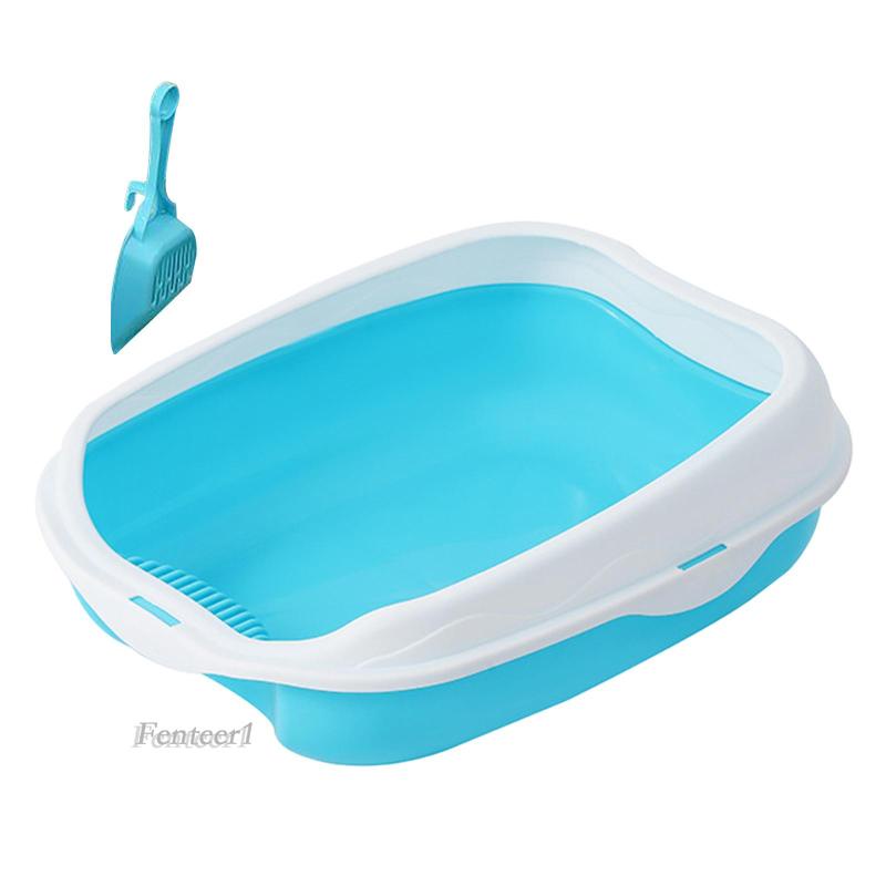 Hộp Vệ Sinh Chống Văng Có Thể Tháo Rời Tiện Dụng Cho Thú Cưng Thỏ / Mèo Cưng