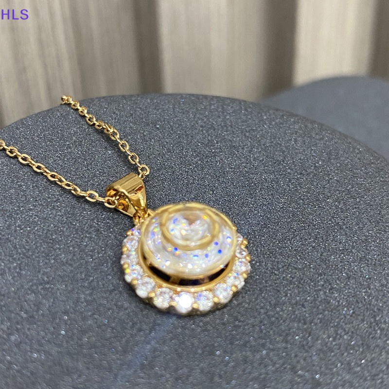 Vòng cổ Vàng Sáng Bóng Đính Đá Zircon Thời Trang Cho Nữ