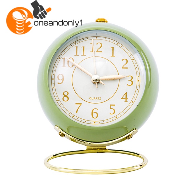 Đồng Hồ Báo Thức Điện Tử Hình Tròn Dạ Quang Không Ồn Trang Trí Phòng Khách / Phòng Ngủ