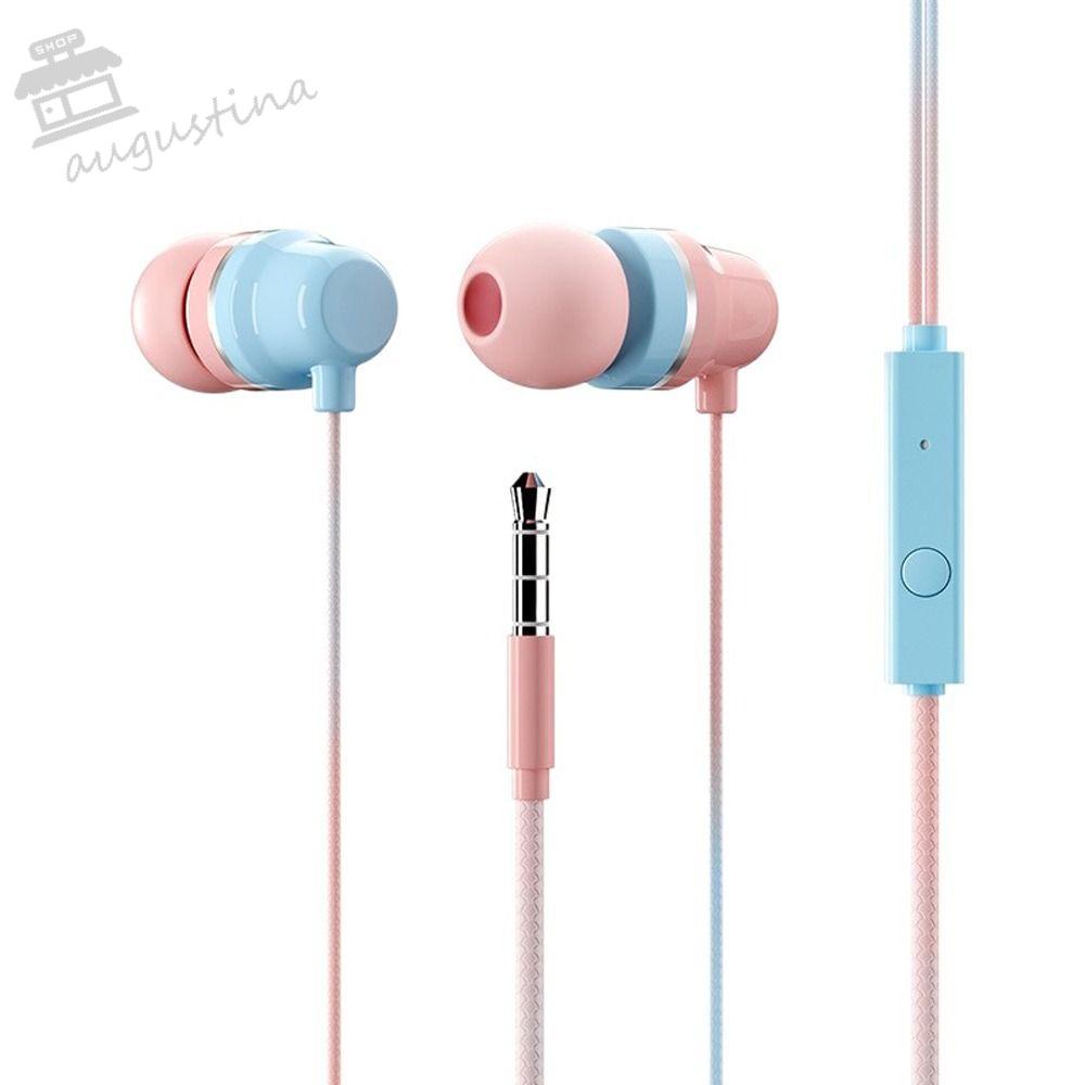 AUGUSTINA Tai Nghe Có Dây Giắc Cắm 3.5mm Chống Ồn Chuyên Dụng Cho Điện Thoại