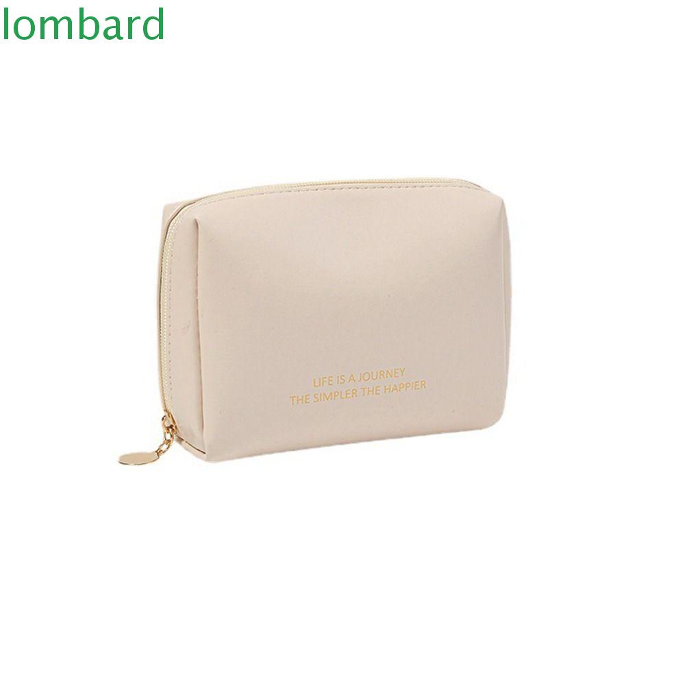 LOMBARD Túi Đựng Mỹ Phẩm Hình Vuông Nhỏ Gọn Chống Thấm Nước Cho Nữ