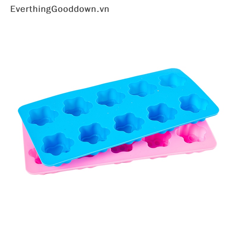 Khuôn Silicone Làm Bánh Hình Dấu Chân Chó Mèo 10 Ngăn Tiện Lợi