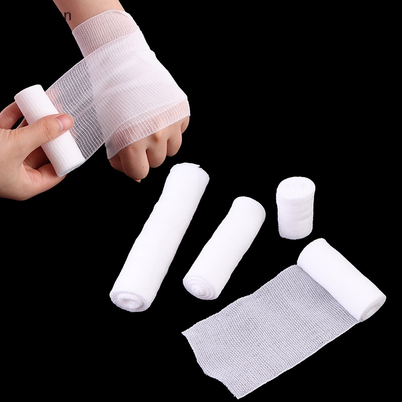 Set 4 Cuộn Băng Sơ Cứu Khẩn Cấp Chất Liệu Cotton Co Giãn Tốt