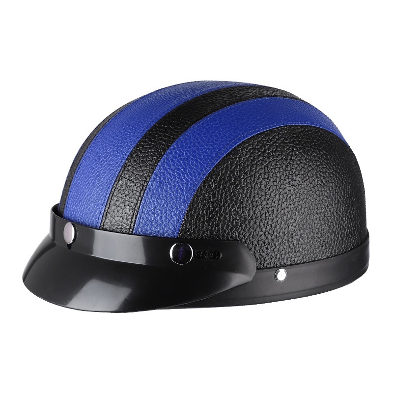 Mũ Bảo Hiểm Da PU Phong Cách Retro Mùa Hè Cho Nam Nữ