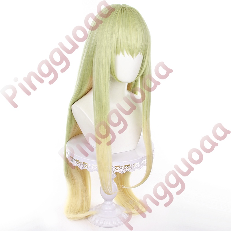 Anime Shiro Seijo to Kuro Bokushi Cecilia Cosplay Wig 90cm Long Staight Gradient Wigs Heat Resistant Synthetic Hair