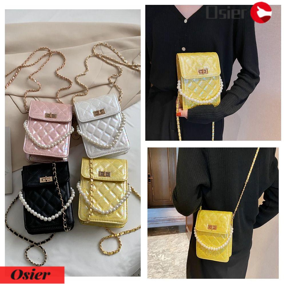 OSIER1 Túi Đựng Điện Thoại Đeo Chéo Có Khóa Cài Tiện Dụng Cho Nữ