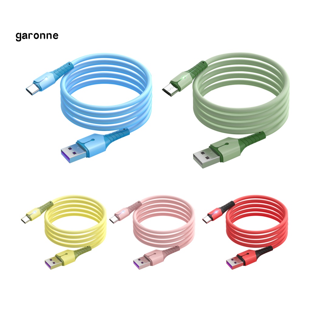 Cáp Sạc Nhanh Type-C 5A Bằng Silicon TPE Mềm Cho Điện Thoại Di Động