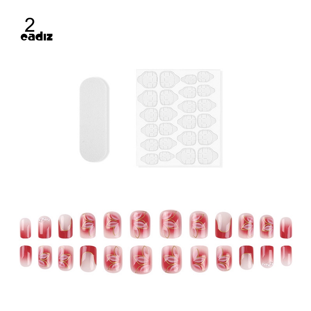 1 Bộ Móng Tay Giả Bằng Nhựa ABS Chống Phai Màu Sang Trọng DIY