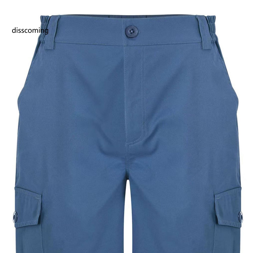 Băng Đô SL SL SL SL SL| Quần Short Lưng Thun Nhiều Túi Thoáng Khí Thoải Mái Thời Trang Mùa Hè Cho Nam