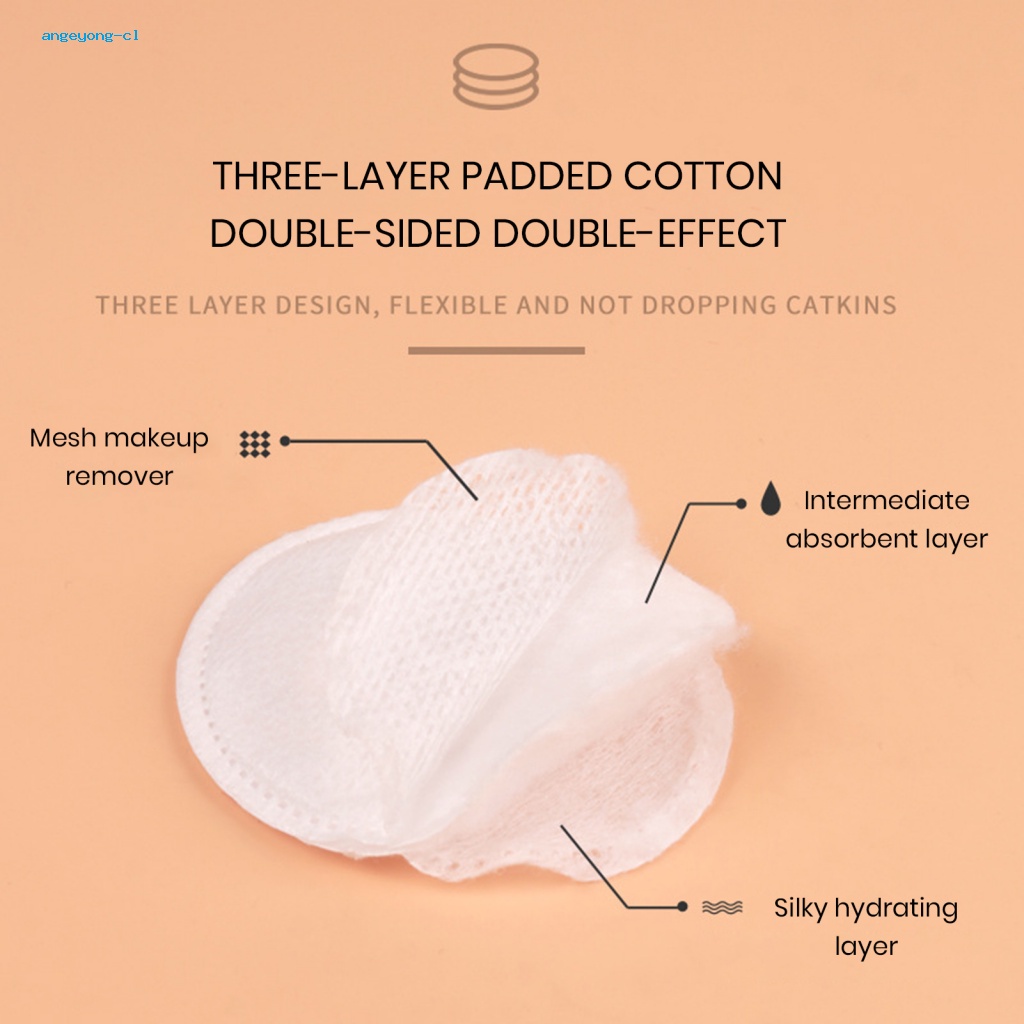 Bộ 120 Bông Tẩy Trang Hai Mặt Hiệu Quả Nhẹ Nhàng Cho Mặt Và Mắt