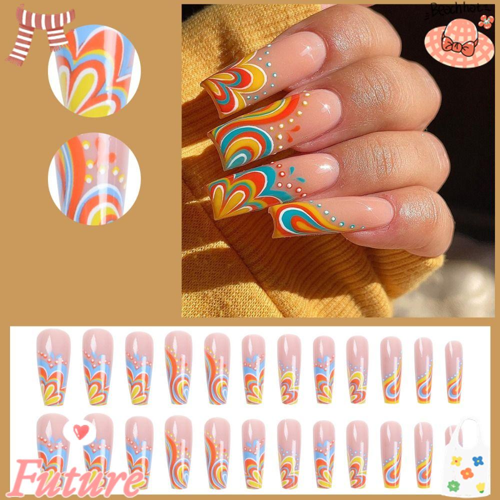 FUTURE Bộ Móng Tay Giả Che Phủ Toàn Diện Tháo Rời Được DIY