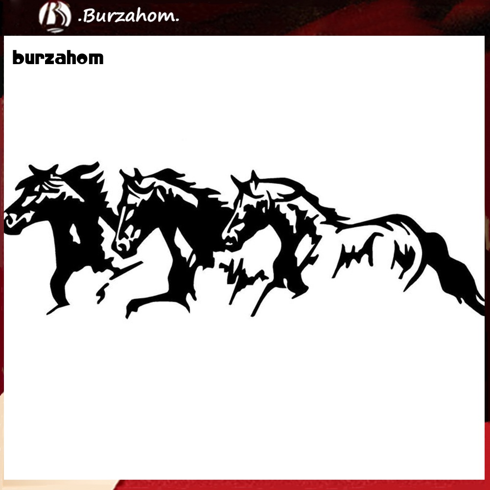 Nhãn Dán Trang Trí Xe Hơi Tự Dính Chống Thấm Nước Hình Ngựa Chạy Thời Trang