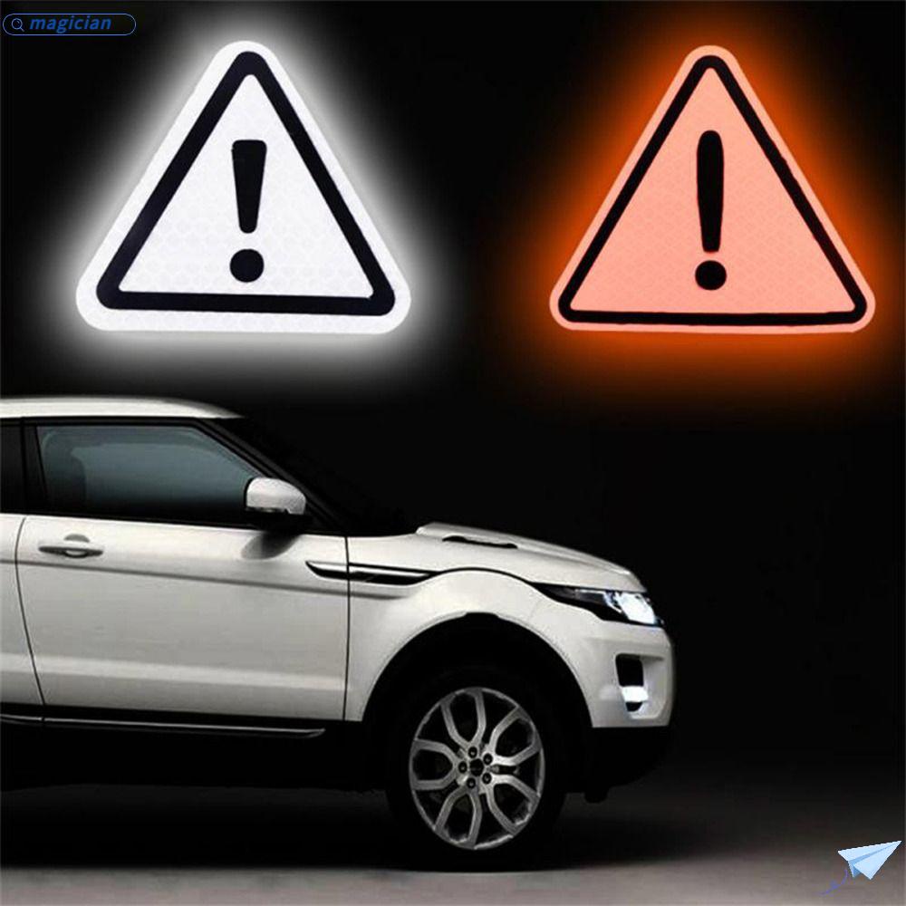 MAG Miếng Dán Phản Quang Cảnh Báo An Toàn Hình Tam Giác Bằng PVC Cho Xe Hơi / Xe Tải