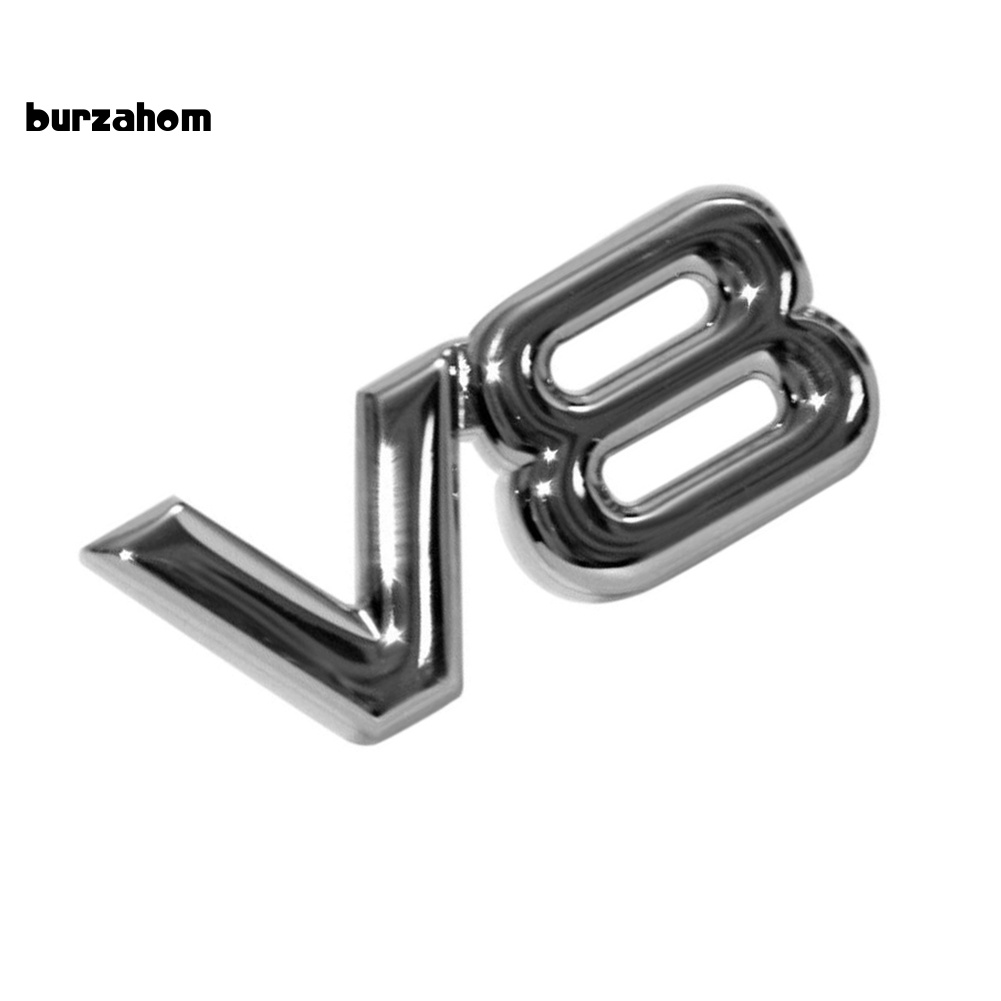 Miếng DáN Kim LoạI Trang Trí Đuôi Xe Hơi Bur 4WD V6 V8