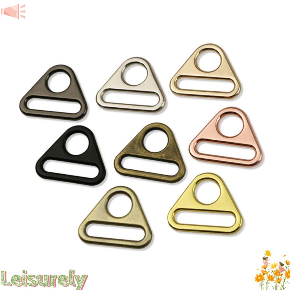 LEILY Bộ 8 Móc Khóa Kim Loại Hình Tam Giác O Dee Có Thể Điều Chỉnh Dây Đeo Túi Xách