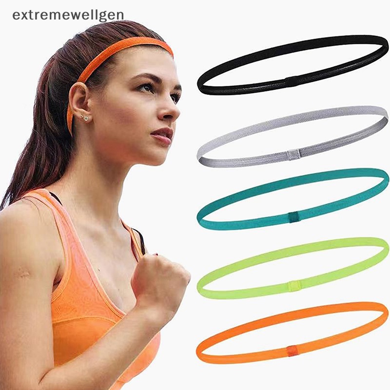 Bộ 5 Băng Đô Thể Thao Bằng Cao Su Co Giãn Chống Trượt Thấm Hút Mồ Hôi Màu Sắc Dành Cho Nam Và Nữ