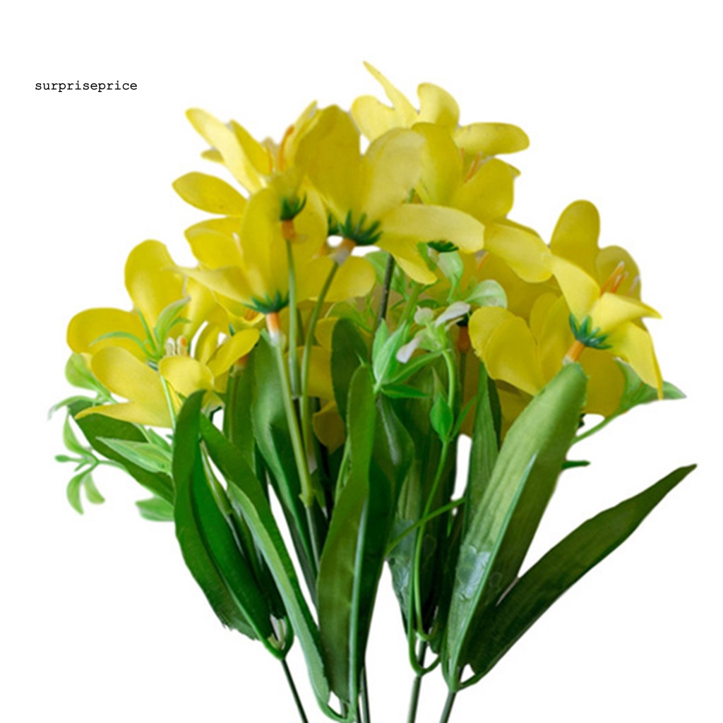 1 Nhánh 18 Hoa Lily Giả Bằng Lụa Dùng Trang Trí