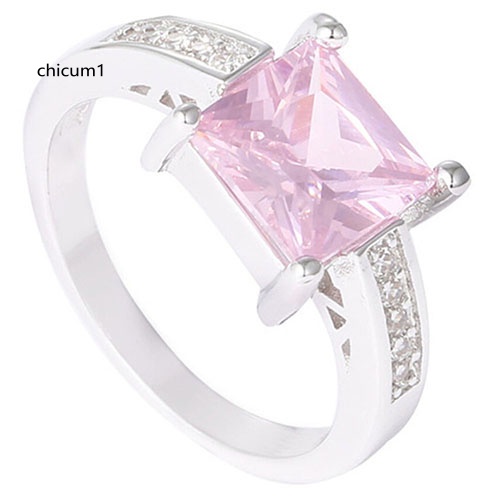 Nhẫn Mạ BạC ĐíNh Đá Sang TrọNg (Size US 7 8 9)