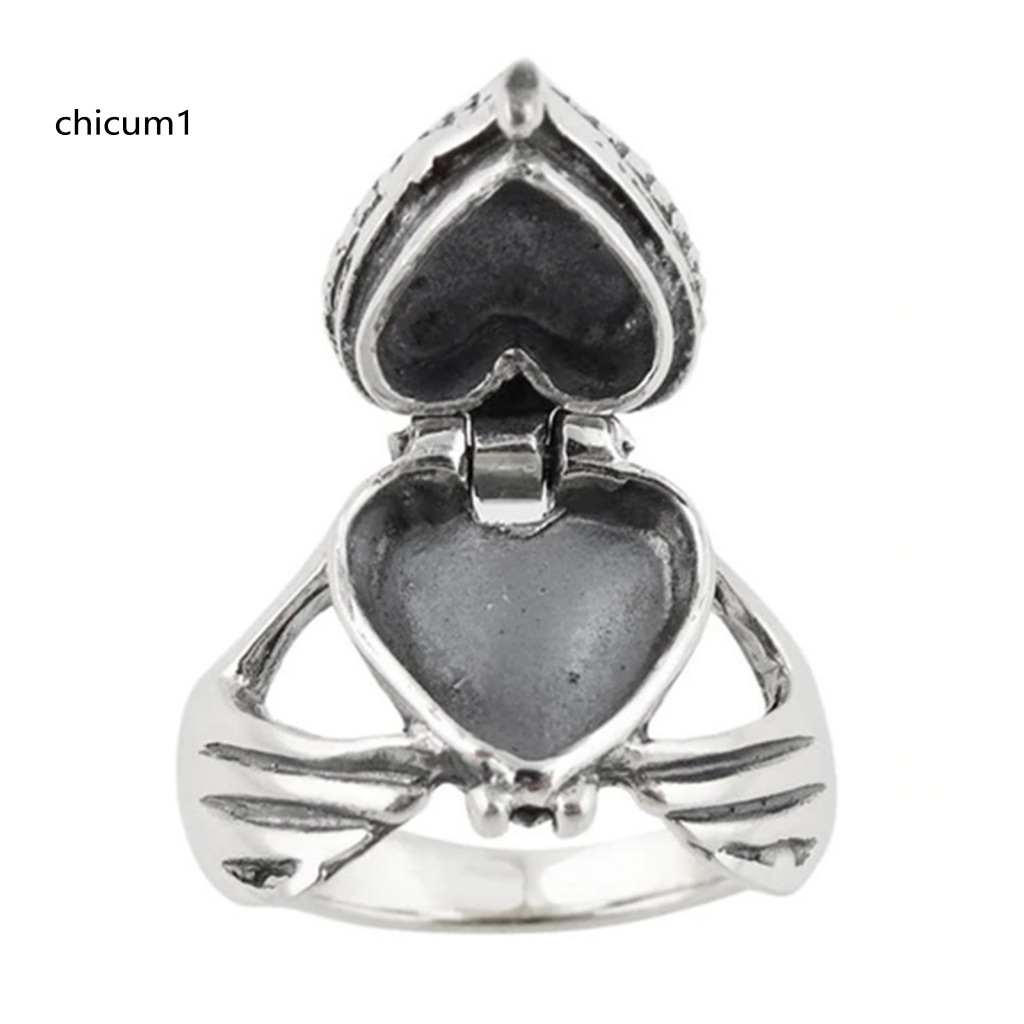 Nhẫn Cưới Hình Trái Tim Dạng Mở Màu Sáng Thời Trang Cho Nữ