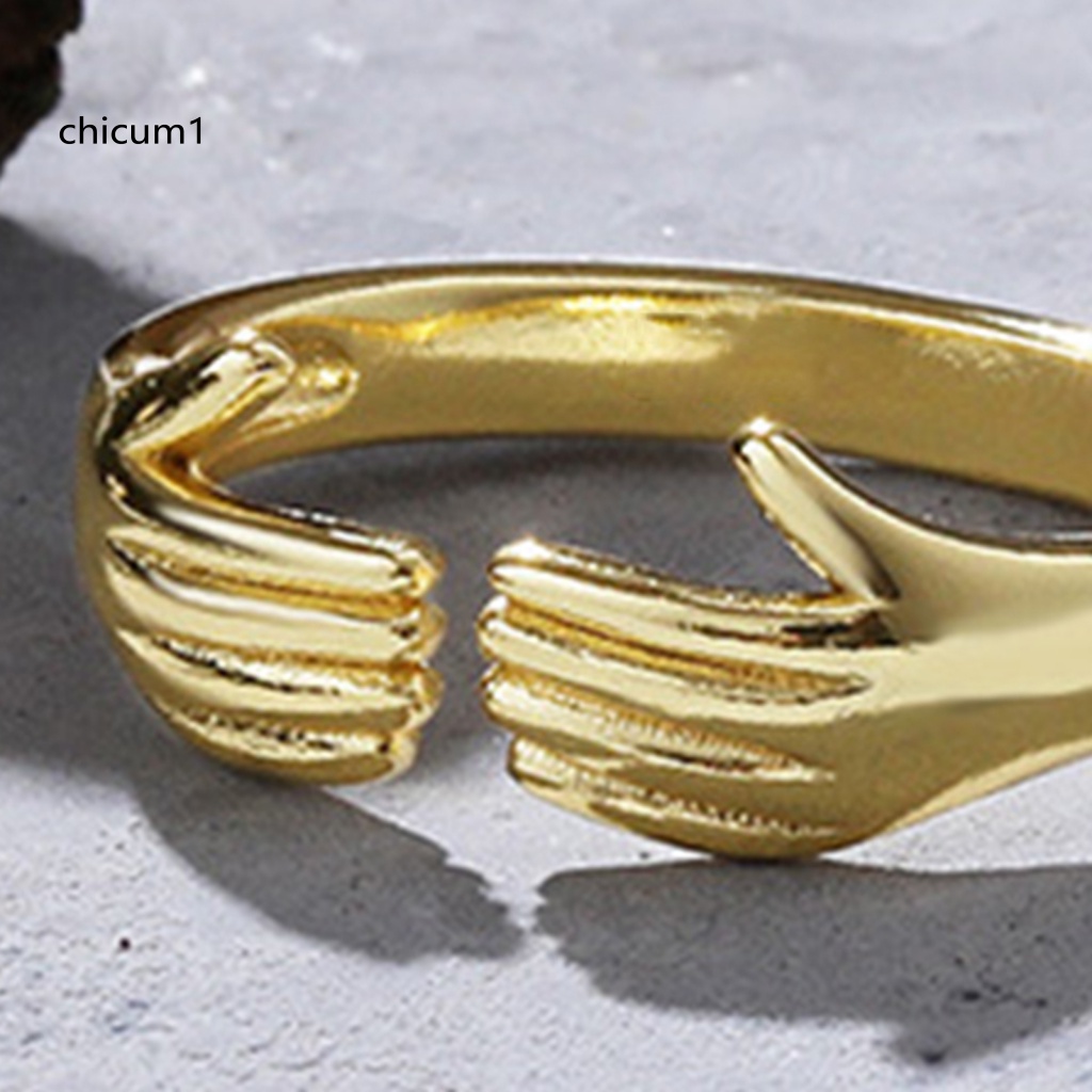 Nhẫn Mạ Điện Hình Trái Tim Phong Cách Retro Cá Tính Cho Nữ