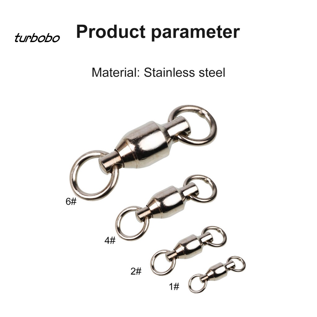 Set 30 Khoen Móc Câu Cá Bằng Thép Không Gỉ