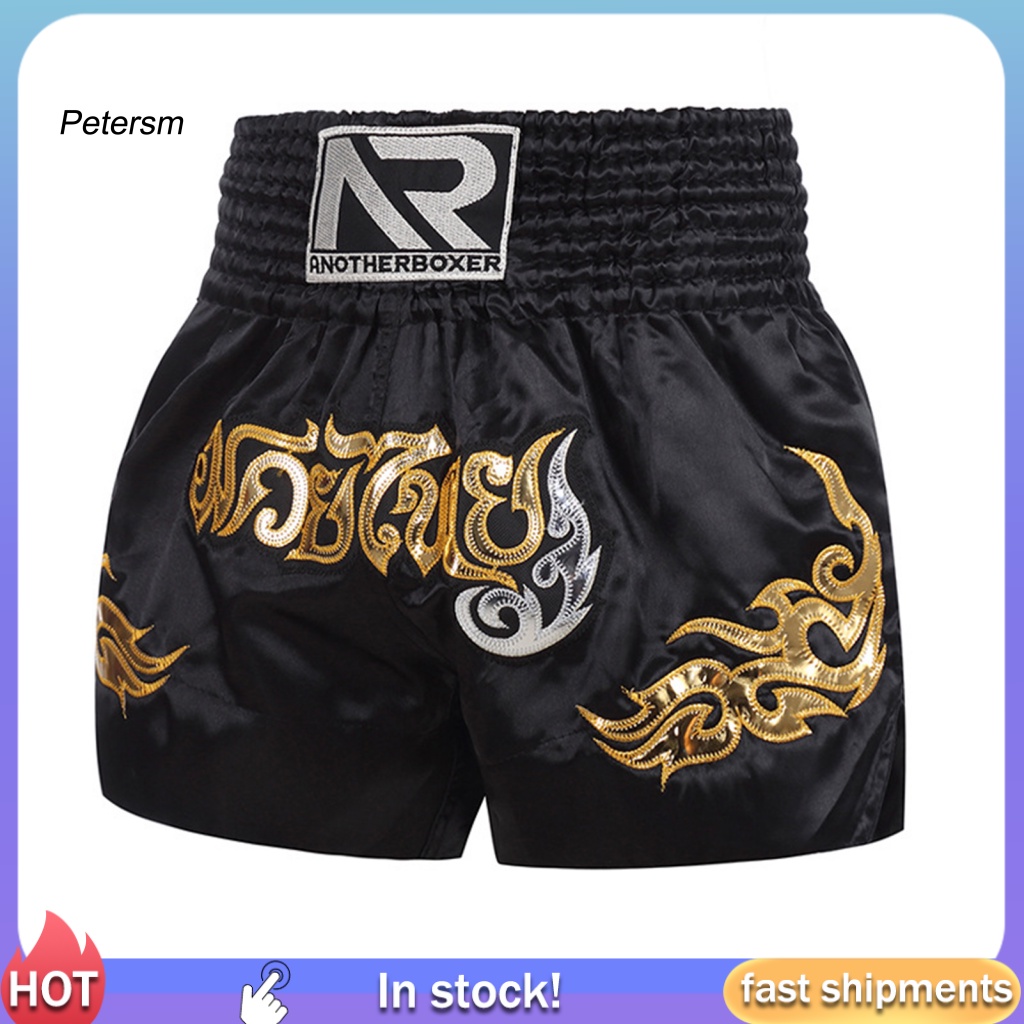 Quần Short Tập Boxing / Muay Thái Co Giãn Thoáng Khí Chống Ma Sát Cho Nam