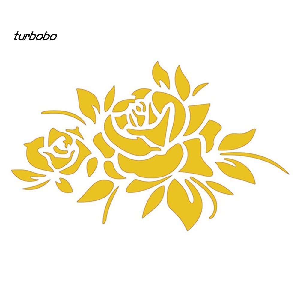 Decal DáN PhảN Quang HọA TiếT Hoa HồNg Trang Trí Thân Xe Hơi